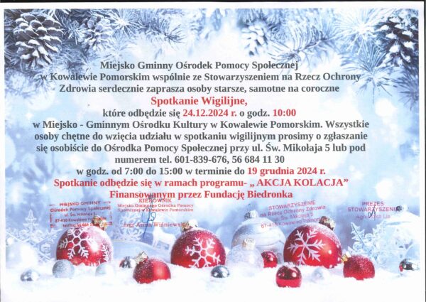 spotkanie wigilijne MOPS